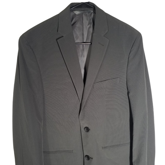 Perry Ellis Slim Fit Gray Suit Jacket Blazer Men’s 36R NWT - Picture 2 of 6